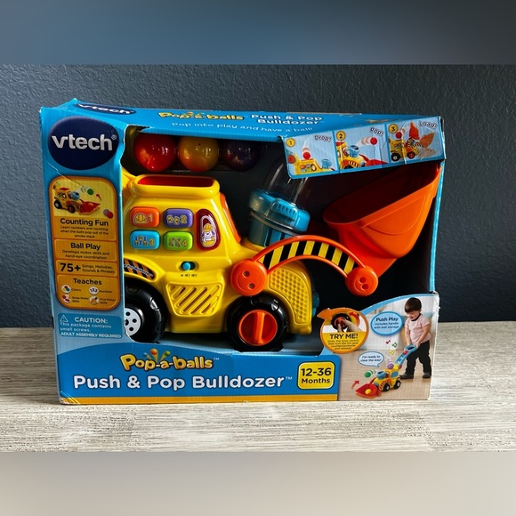 vtech Other - 🆕 VTech Push & Pop Bulldozer - Bright Yellow